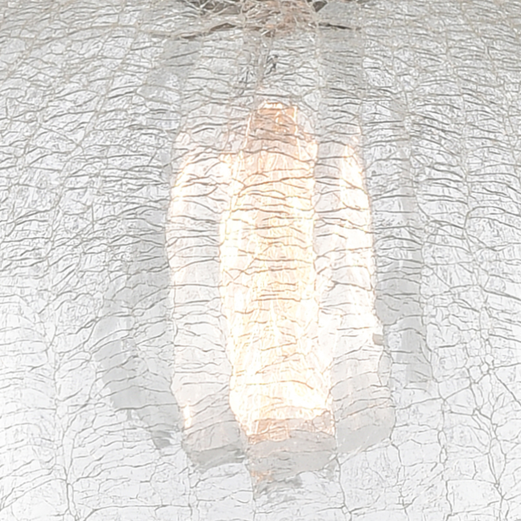 Product image for INNOVLTG 516-1W-BB-G105 1LT BRSH BRS SCONCE WITH KRINKLE GLASS