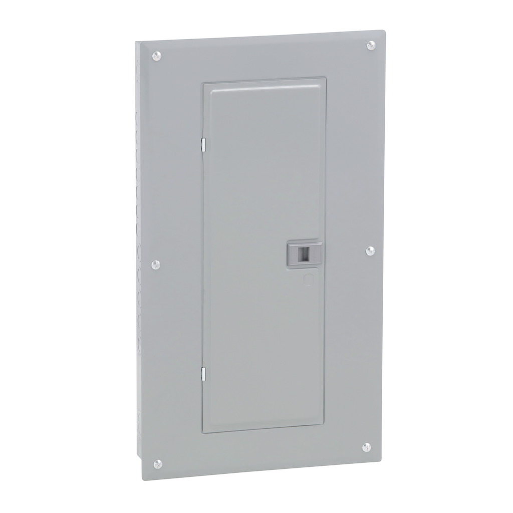 HOM2448M125PC – Load center, Homeline, 1 phase, 24 spaces, 48 circuits, 125A convertible main breaker, PoN, NEMA1, combo cover