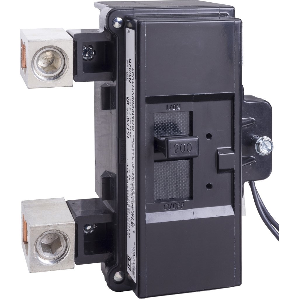 Mayer-DDS-Main breaker, QO, 200A, 2 pole, 120/240VAC, 22kA, bolt on, AC shunt-1