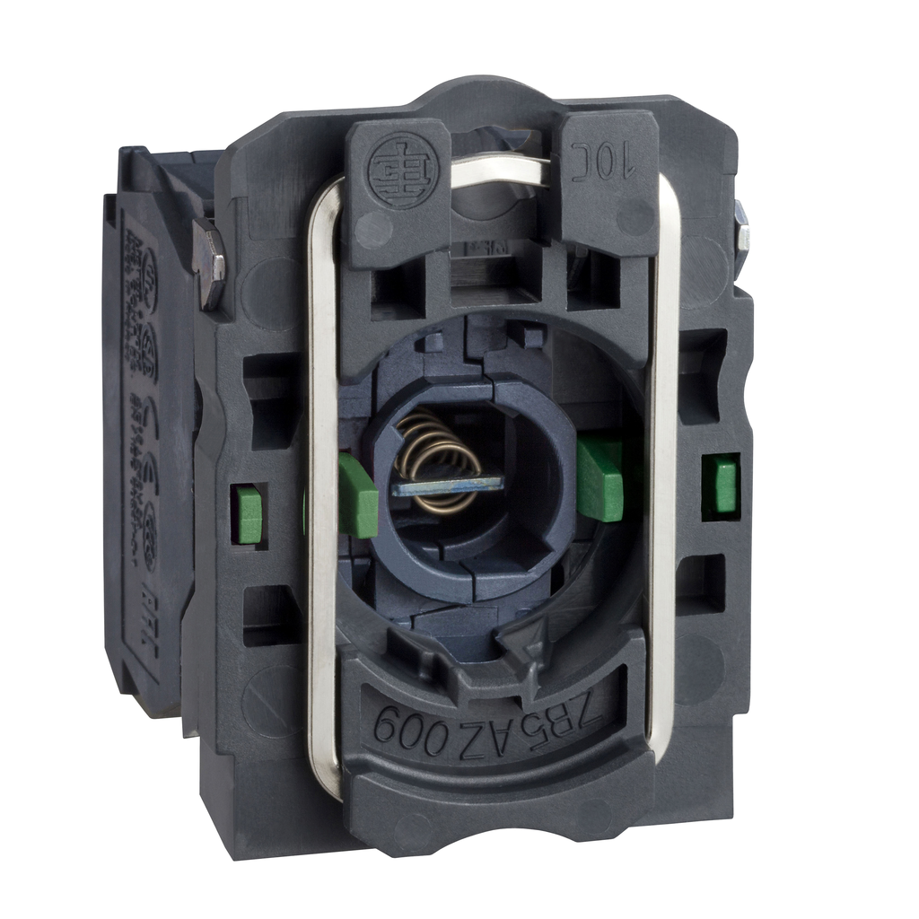 ZB5AW063 – Complete body/contact assembly and light block, Harmony XB5, XB4, with body/fixing collar, BA9s bulb, 250V, 2NO