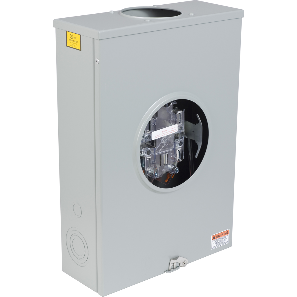 UTH5213T – Meter socket, ringless, 1 phase, 3 wire, 5 jaws, Series A-L, lever bypass, jaw release