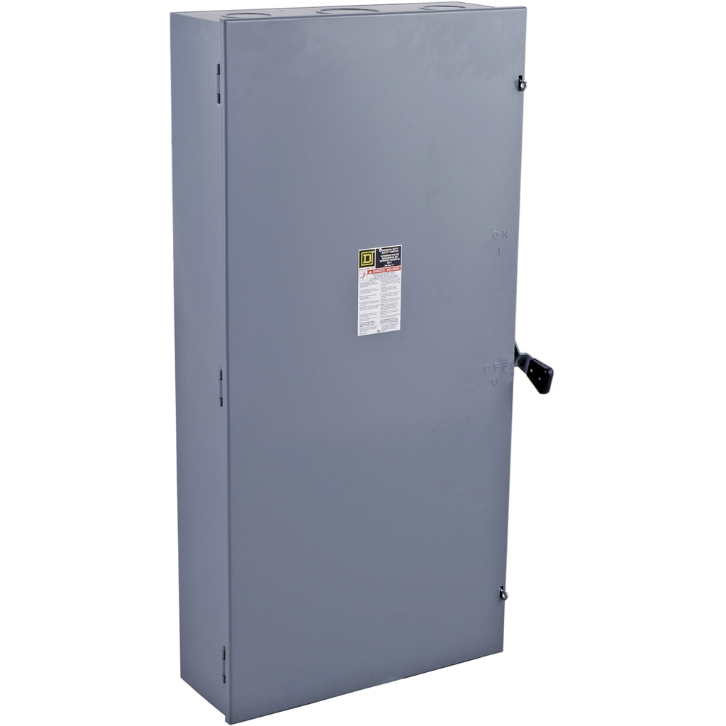 T327N – Safety switch, general duty, fusible, 800A, 3 pole, 100hp, 240VAC, NEMA 1, neutral factory installed