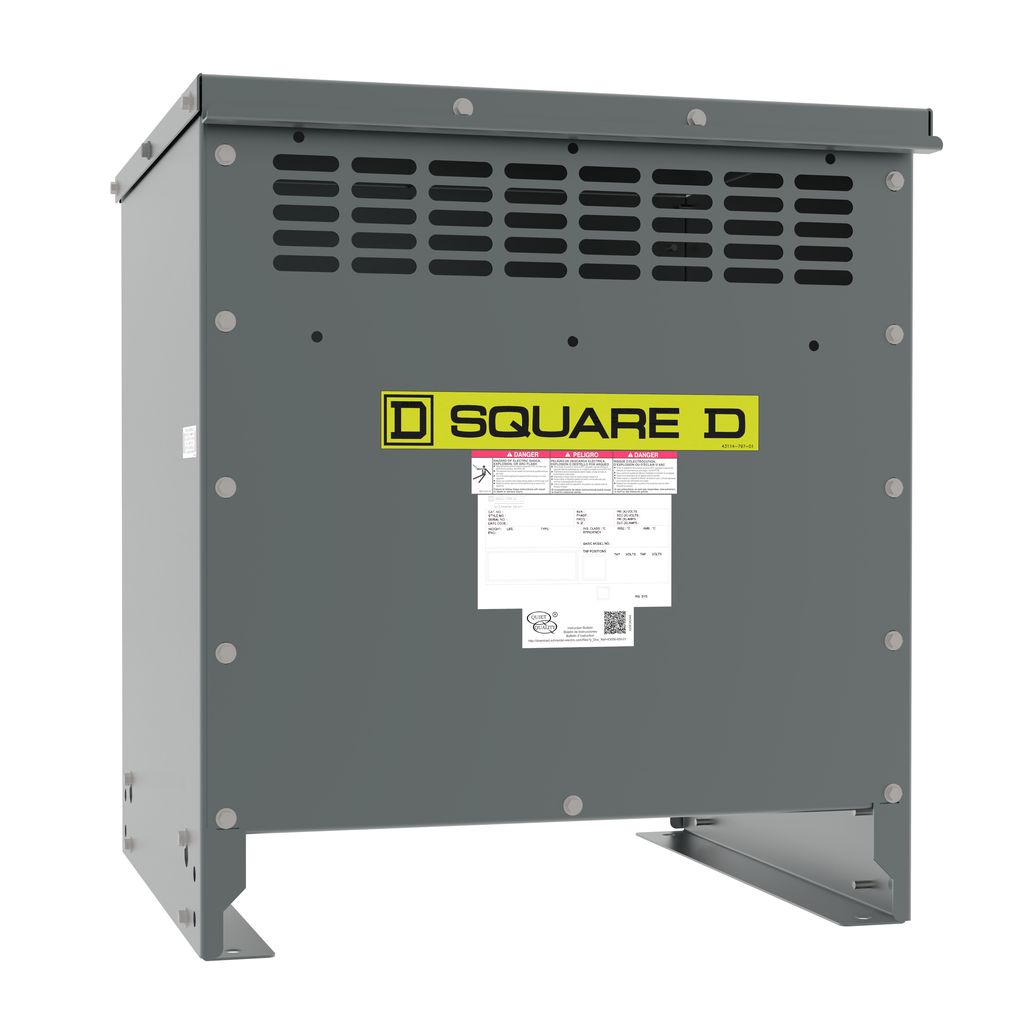 EXN15T1814H – Transformer, dry type, DOE 2016, 15kVA, 3 phase, 480V delta primary, 480Y/277V secondary, 17M, 150C rise