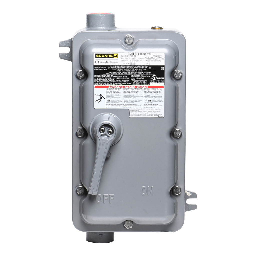 Mayer-DDS-Circuit breaker enclosure, PowerPacT B, 15A to 100A, NEMA 7/9, cast aluminum, surface mount, I/O-2