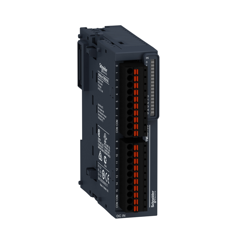 Mayer-DDS-discrete input module, Modicon TM3, 16 inputs, spring, 24V DC-1