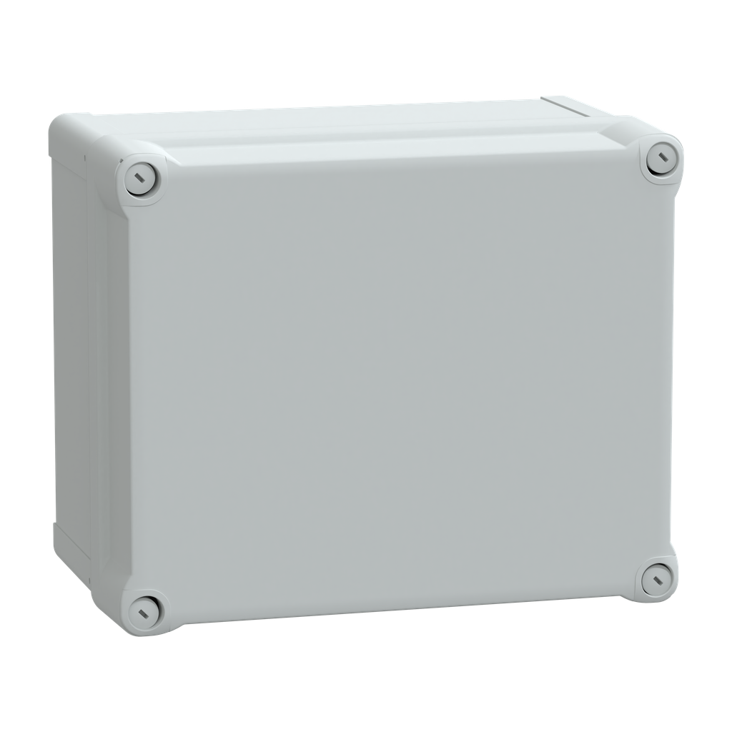 NSYTBP292416H – PC box IP66 IK08 RAL7035 Int.H275W225D160 Ext.H291W241D168 opaque PC cover H60