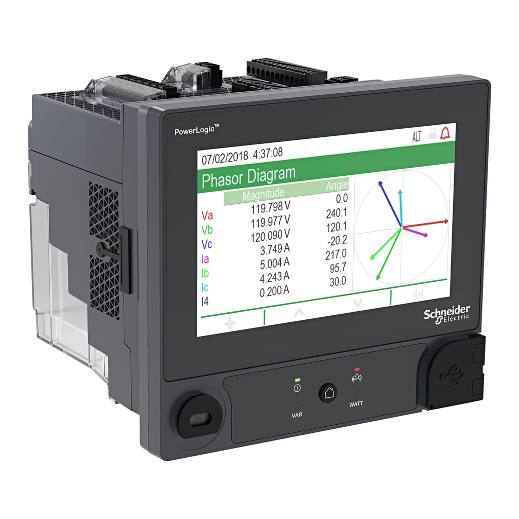 Mayer-DDS-PowerLogic™ ION9000 meter, DIN mount, Low Voltage input current, 192 mm display, B2B adapter, HW kit-1