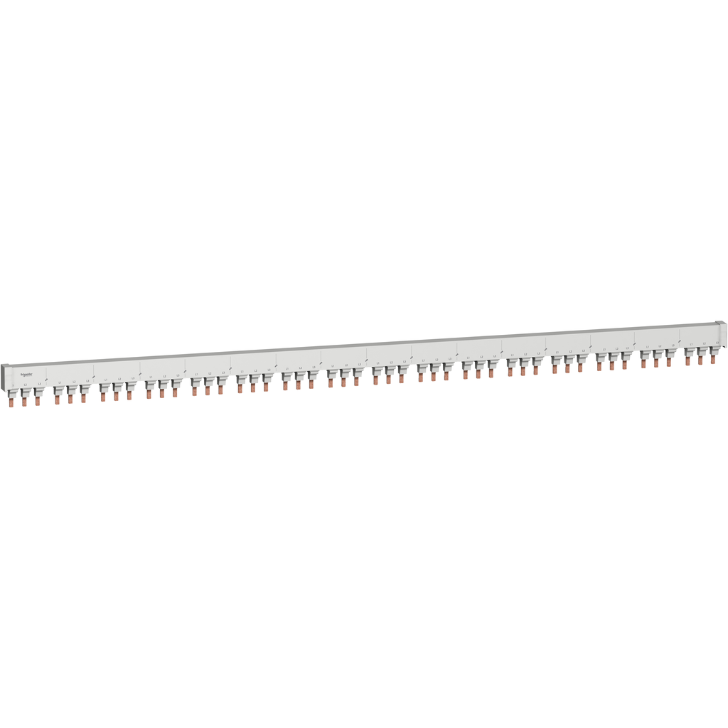 M9XCA348 – Multi9 – comb busbar – 3L with Aux – 18 mm pitch – 48 modules – 80A