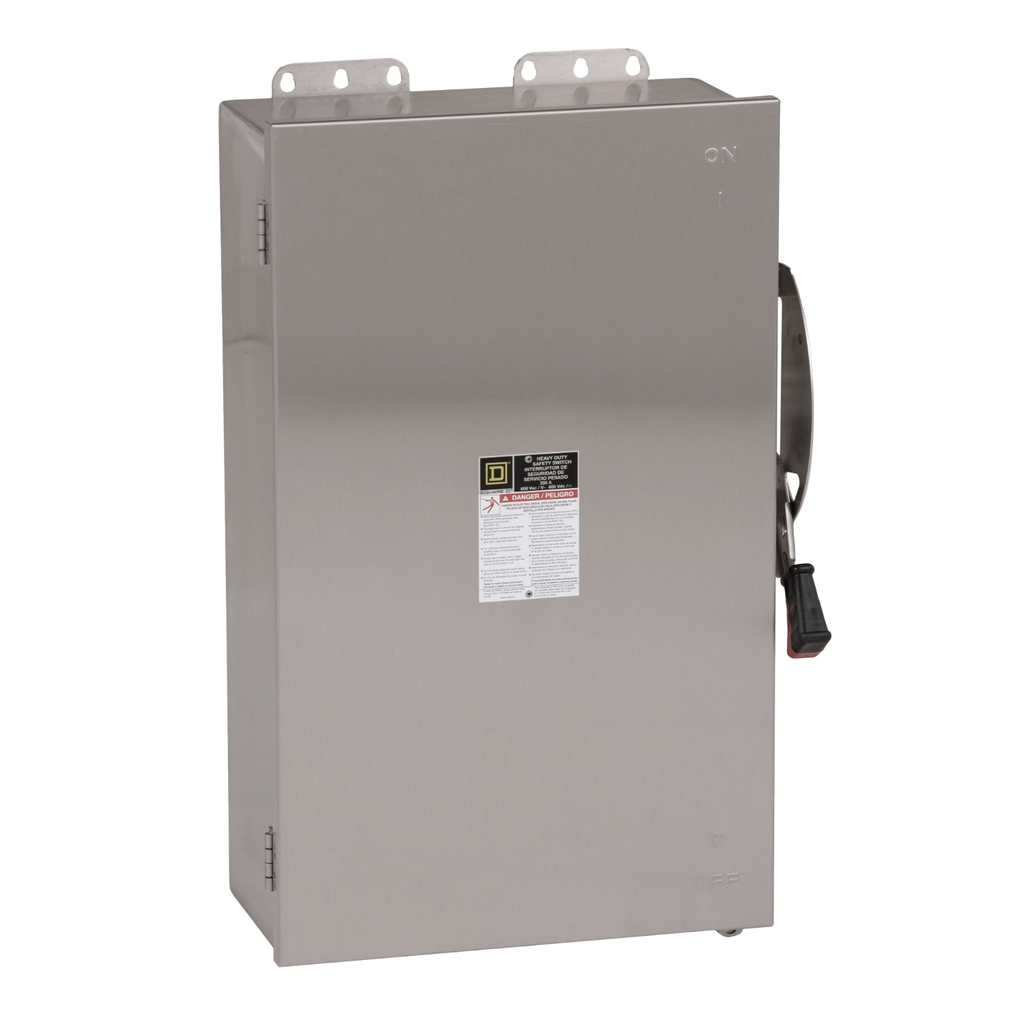 Mayer-DDS-Safety switch, heavy duty, non fusible, 200A, 6 pole, 150hp, 600VAC/DC, NEMA 4, 4X, 5, 304 steel-1