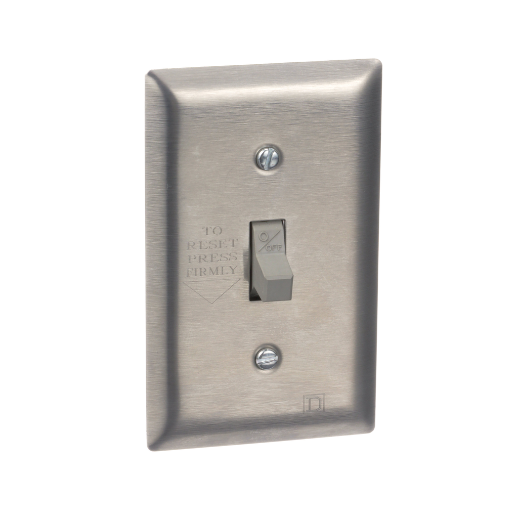 2510FS2 – Manual Starter, fractional horsepower, 16A, 2 poles, 1 HP at 277 VAC, toggle operated, no indicator, stainless flush