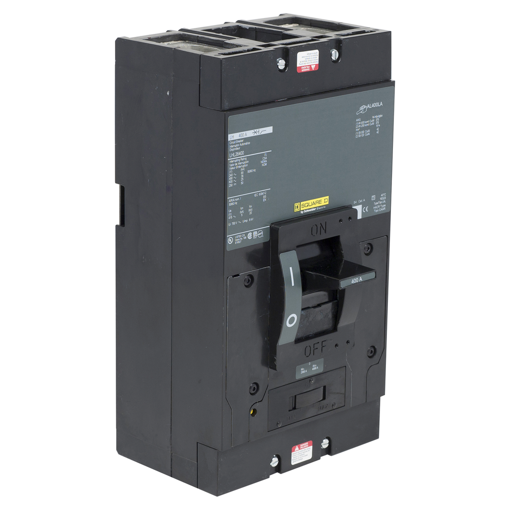 LHL26250 – Circuit breaker, LH, 250A, 2 pole, 600VAC, 25kA, 250VDC, 50kA, lugs