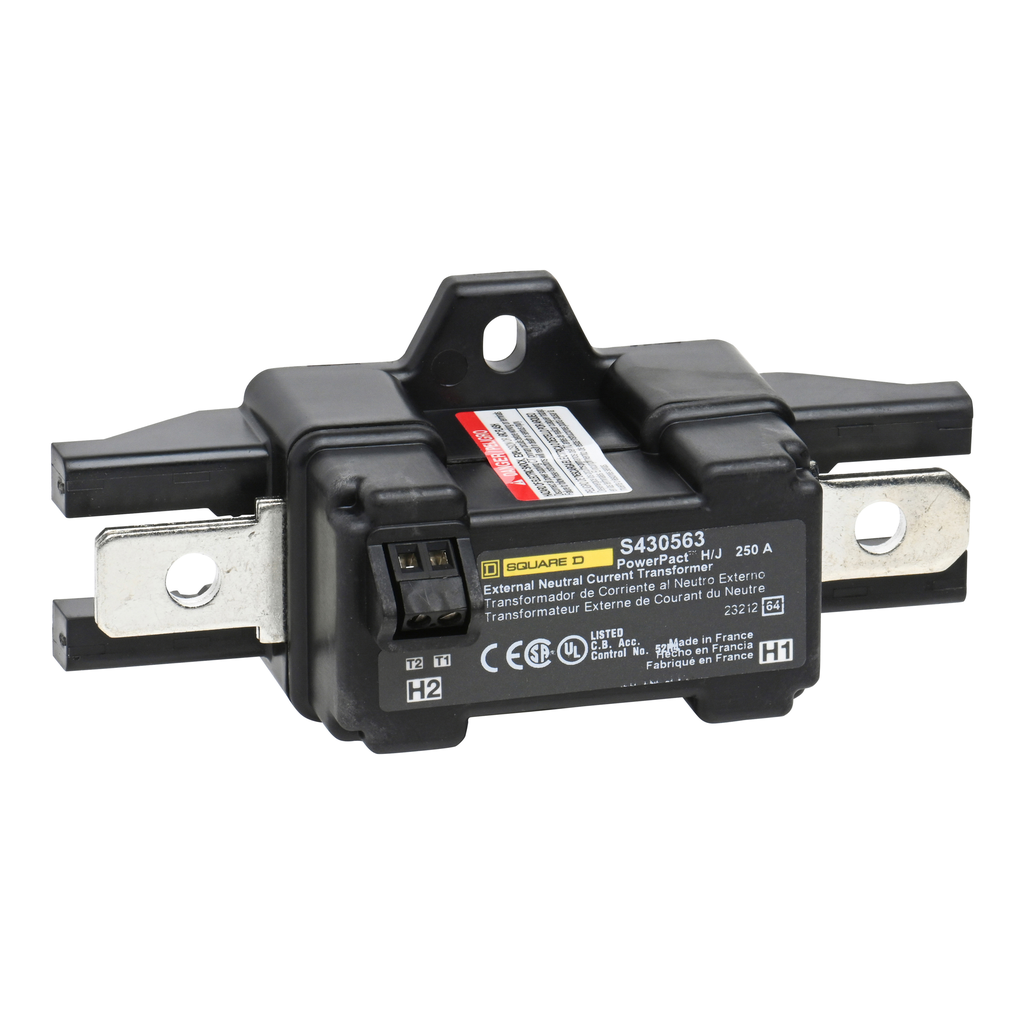 S430563 – Circuit breaker accessory, PowerPacT J, MicroLogic, external neutral current transformer, ENCT, 250A