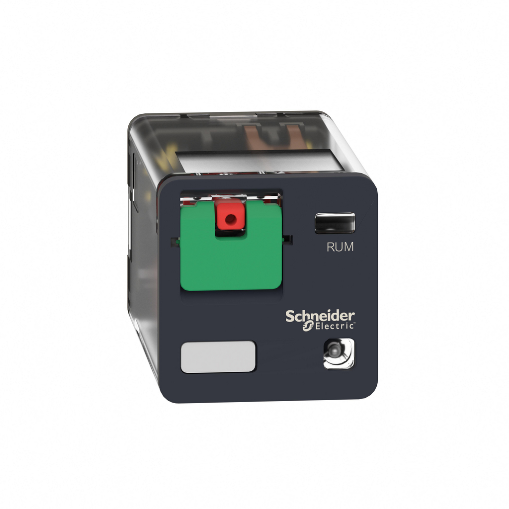 Mayer-DDS-universal plug in relay, Harmony Electromechanical Relays, 10A, 3CO, with LED, lockable test but to n, 120V AC-2
