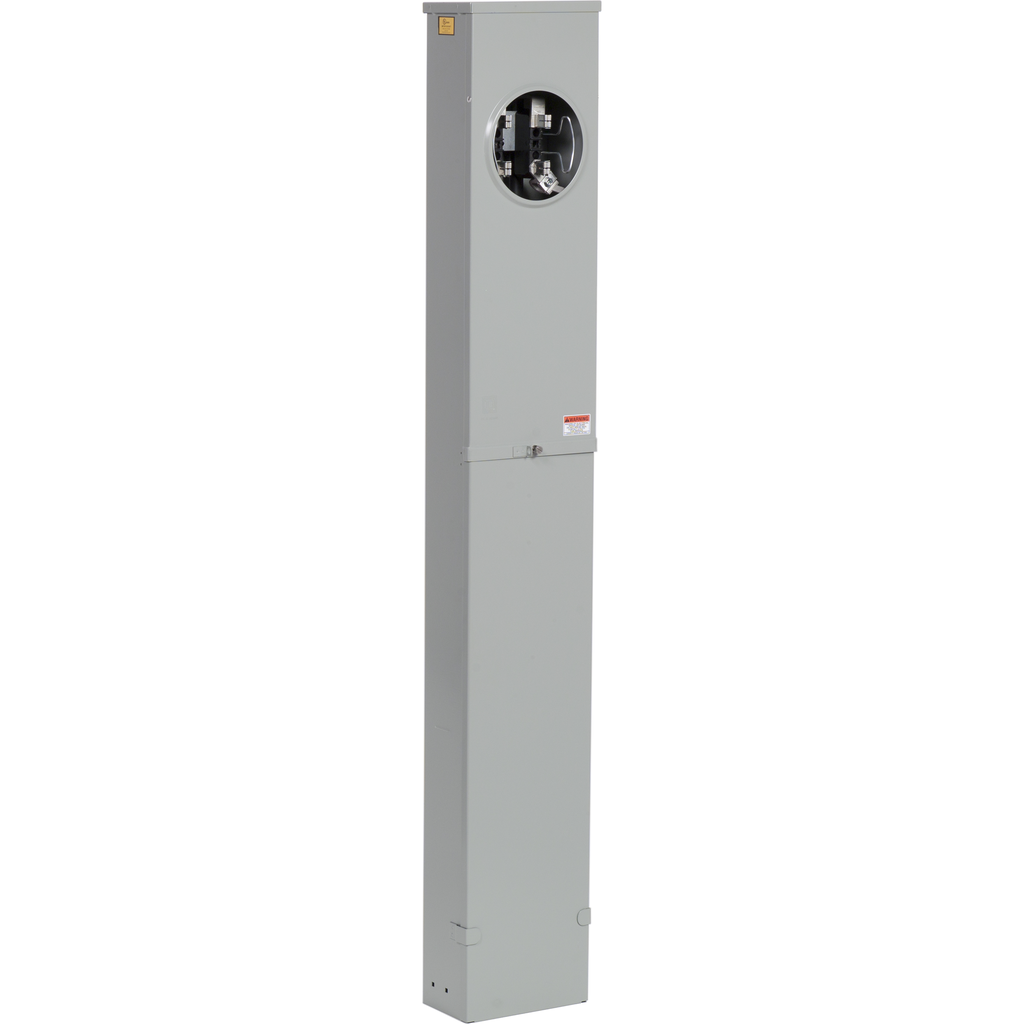 UHTRP242363 – Meter socket, ringless, 1 phase, 3 wire, 4 jaws, Series A, horn bypass, no jaw release