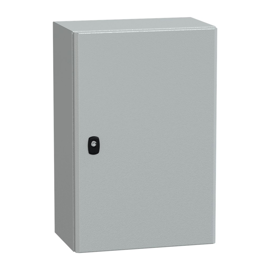 NSYS3D6425 – Wall mounted steel enclosure, PanelSeT S3D, plain door, without mounting plate, 600x400x250mm, IP66, IK10
