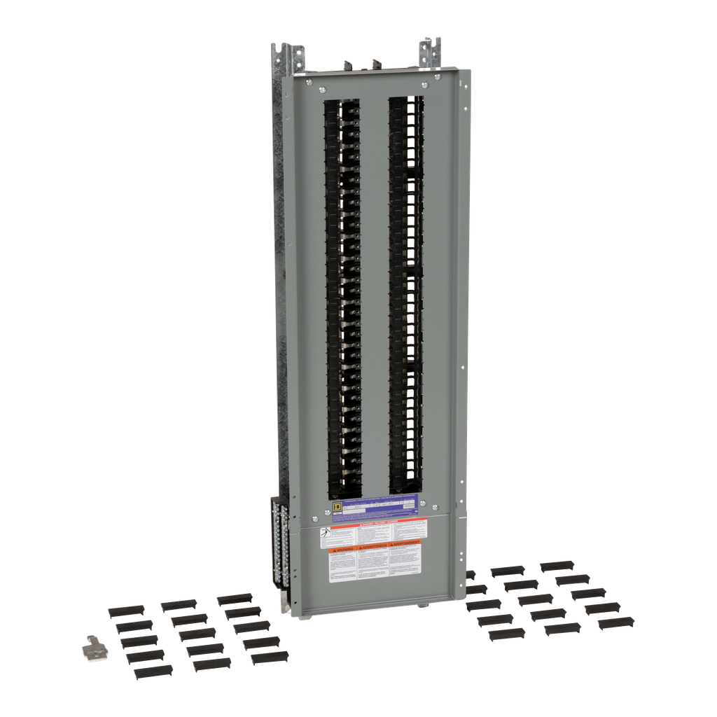 NQ72L2 – Panelboard interior, NQ, main lugs, 225A, Al bus, 72 pole spaces, 1 phase, 3 wire, 240VAC, 48VDC