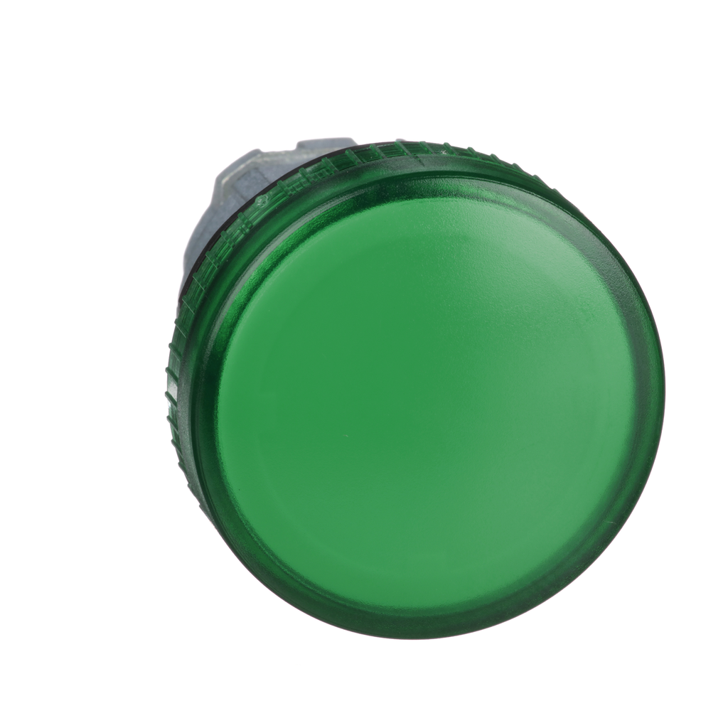 ZB4BV03 – Harmony, 22mm Push Button, pilot light head, green, with plain lens, for BA9s bulb