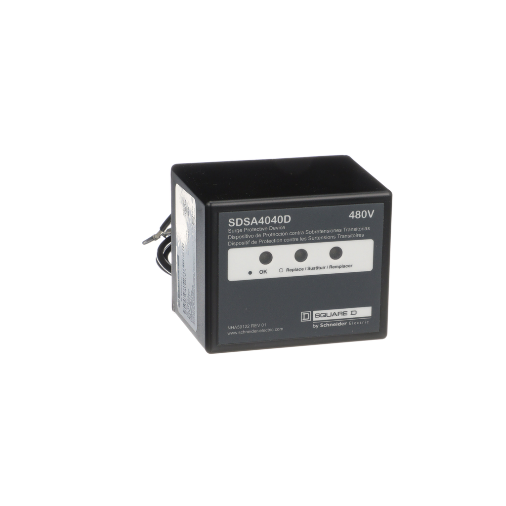 SDSA4040D – Surge protection device, Surgelogic, 40kA, 480 VAC delta, 3 phase, 3 wire, NEMA 4X