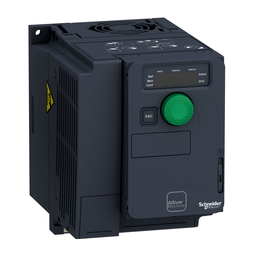 ATV320U04N4C – variable speed drive, Altivar Machine ATV320, 0.37kW, 380 to 500V, 3 phases, compact