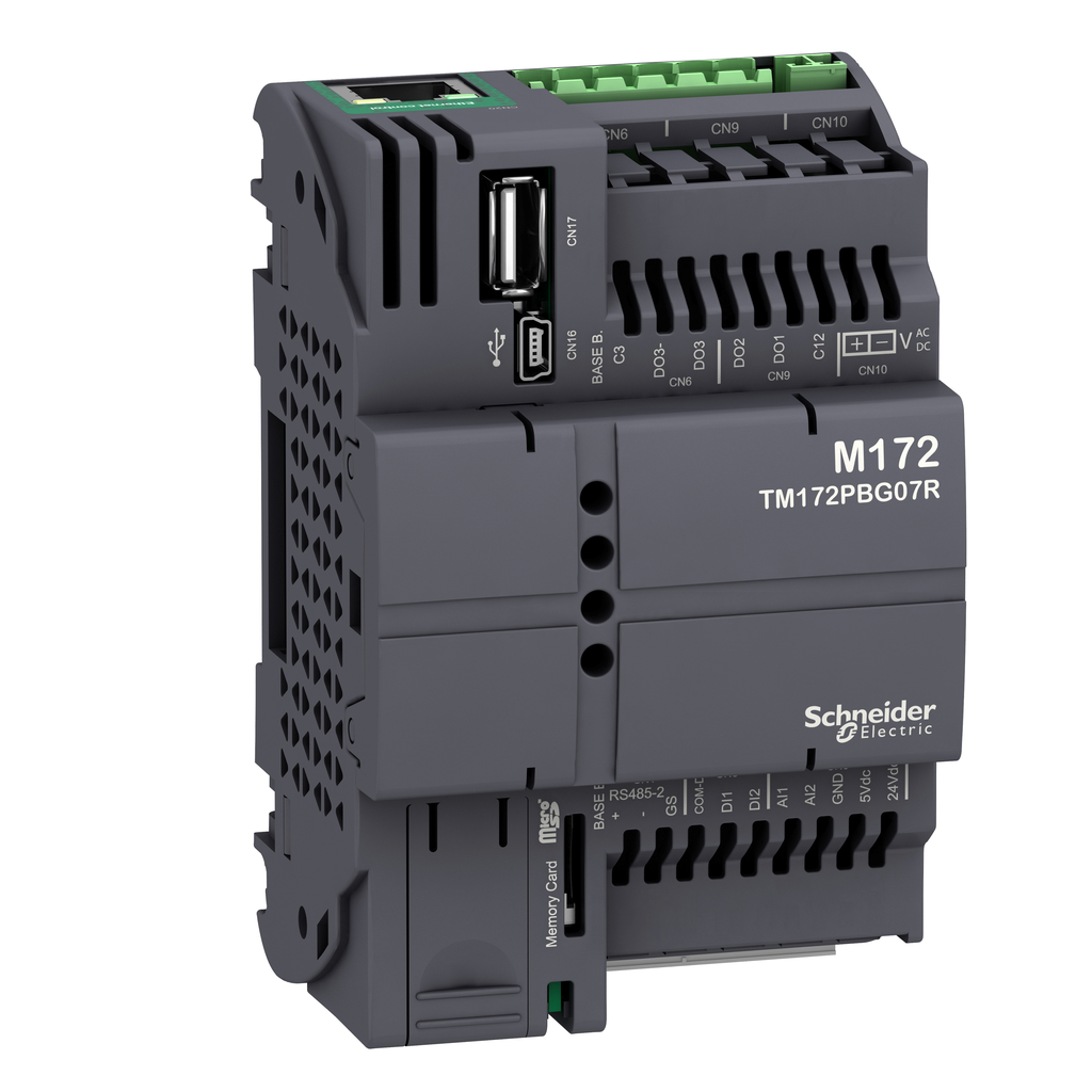 TM172PBG07R – Controller, Modicon M171/M172/M173, performance blind 7 IO, Ethernet, Modbus
