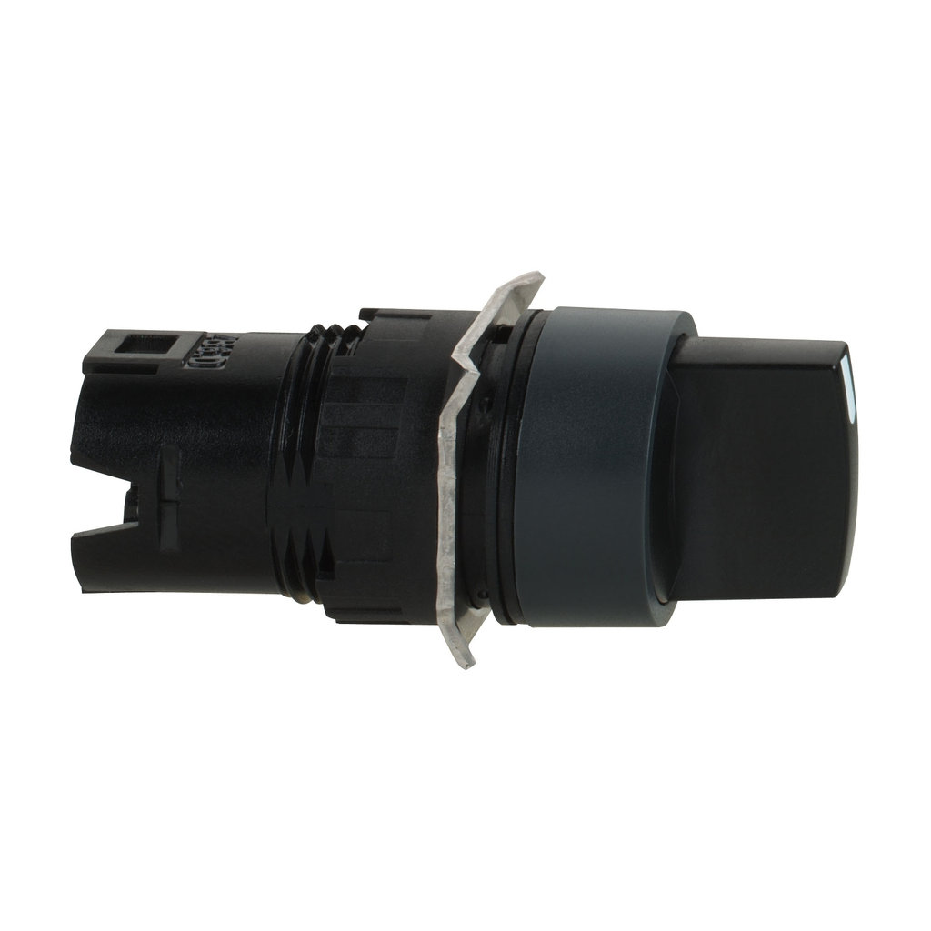 Product image for Square D XB6AD233B 16 mm 1.5 Amp 240 VAC 2NO 3-Position Maintained Round Knob Non-Illuminated Selector Switch