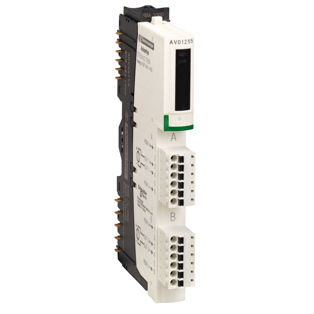 Mayer-DDS-basic analog output kit, Modicon STB, 0 to 10V, 2O, 10 bits-1