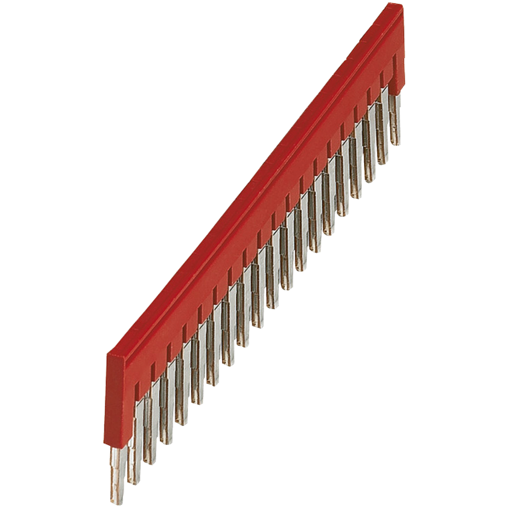 NSYTRAL420 – Terminal Blocks, Linergy, plugin bridge jumper, for 6.2mm wide blocks, 20 points, red