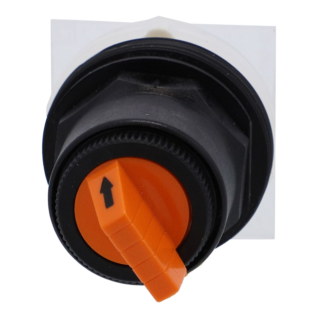 Mayer-DDS-Selector switch head, Harmony 9001SK, plastic, standard handle, orange, 30mm, 2 positions, stay put-2