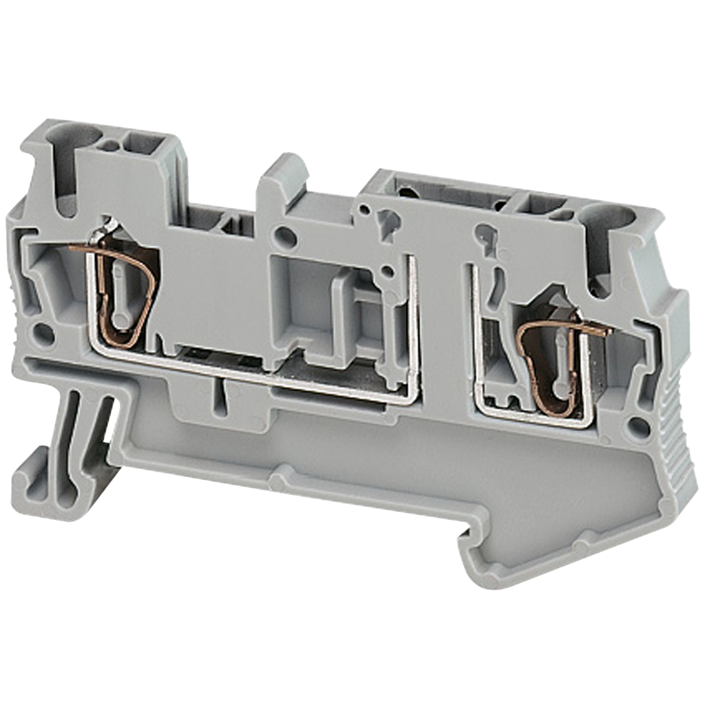 NSYTRR22TB – Terminal block, spring type, Linergy TR, Removable carrier disconnect, 2 points, 4mm², grey