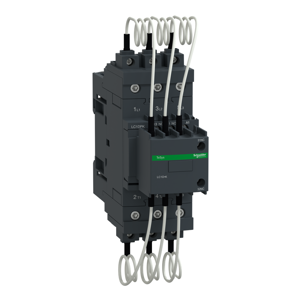 LC1DPKP7 – Capacitor contactor, TeSys Deca, 30 kVAR at 400 V/50 Hz, coil 230 V AC 50/60 Hz