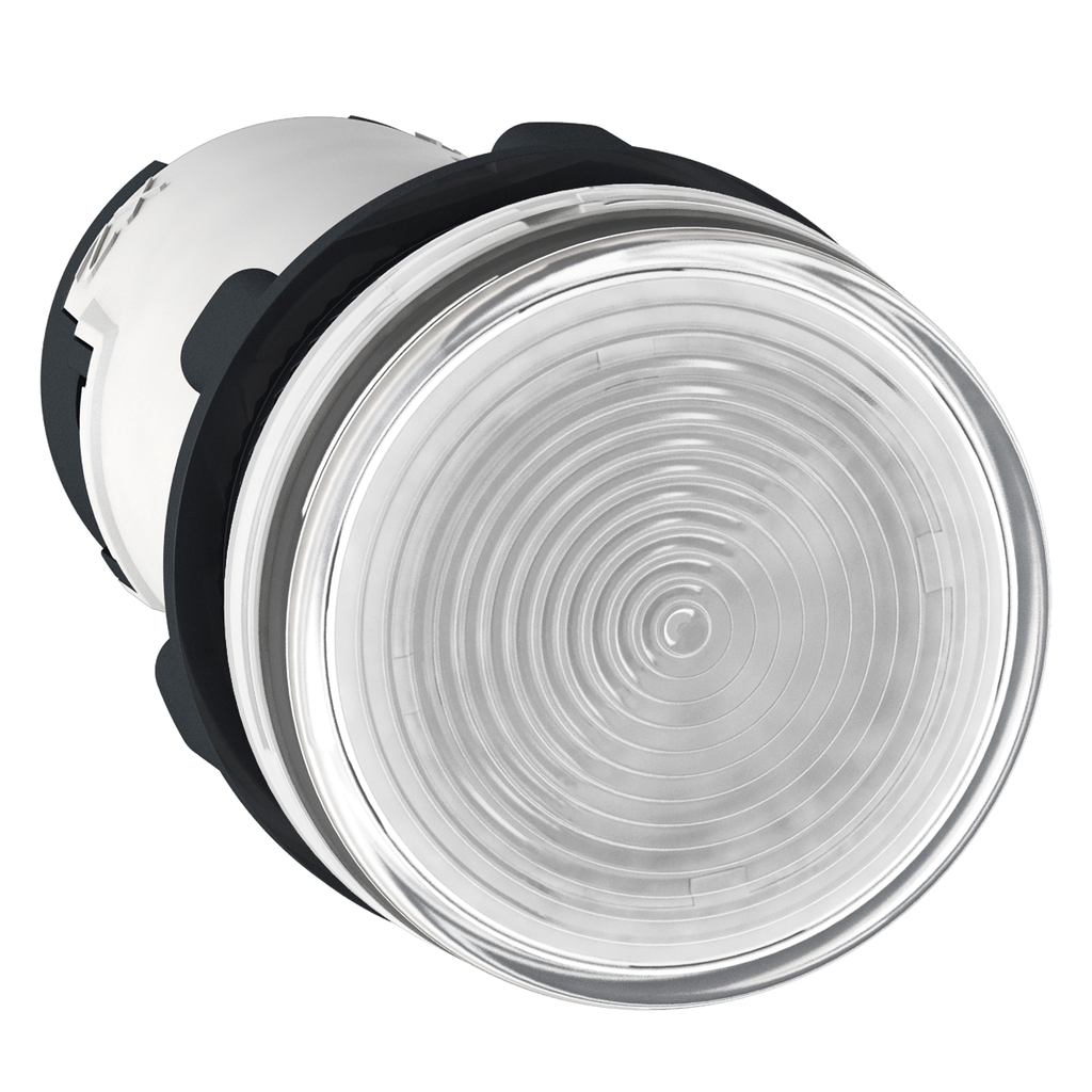 XB7EV67P – Monolithic pilot light, Harmony XB7, plastic, clear, 22mm, plain lens for BA9s bulb, lt 250V