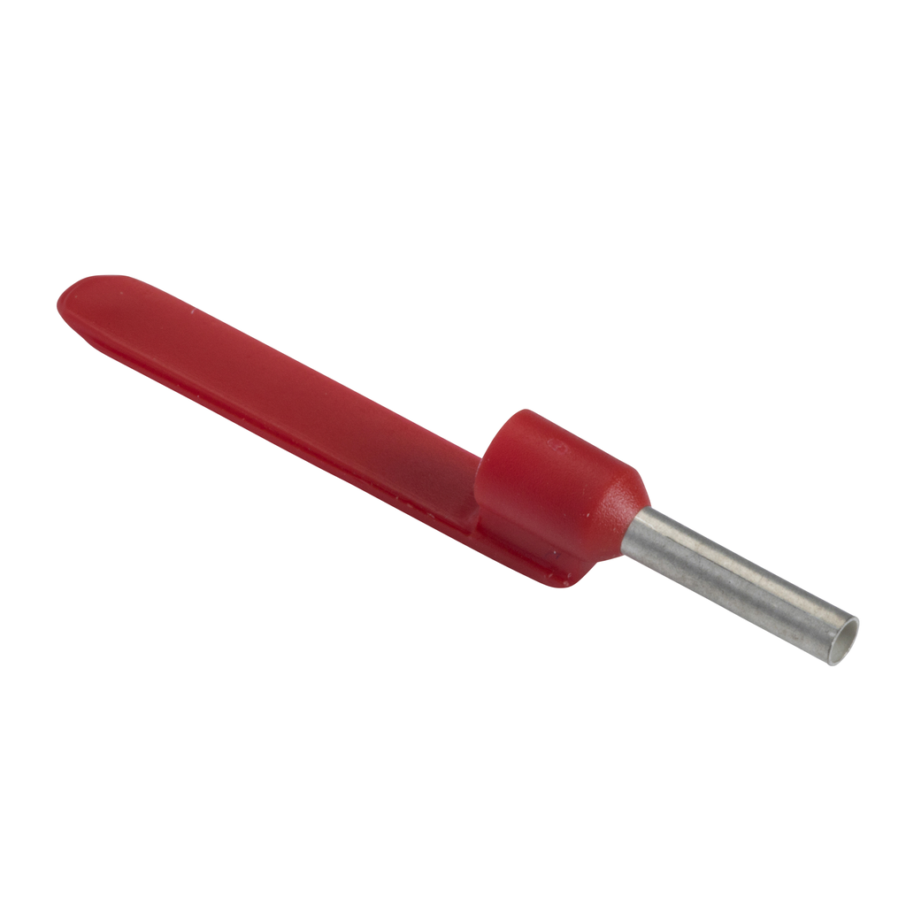 DZ5CA010 – Cable end, Linergy TR cable ends, Single conductor, red, 1mmÂ², medium size, markable, 10 sets of 100