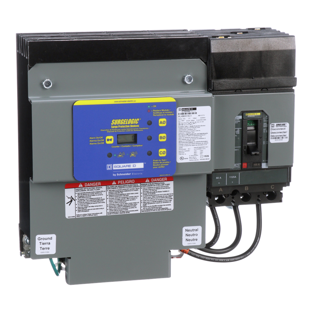 HL4IMA16C – Surge protection device, Surgelogic, HL, 160kA, 480Y/277 VAC, 3 phase, 4 wire, SPD type 2