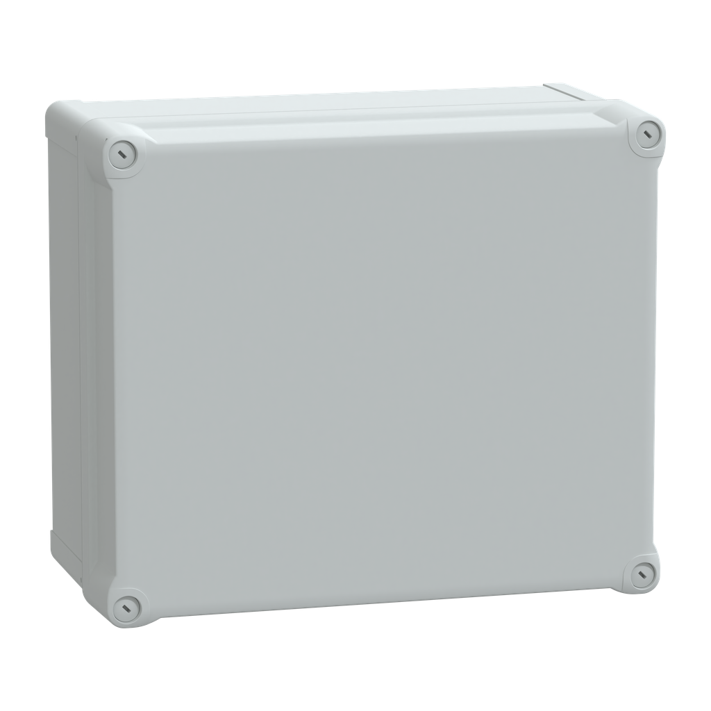 NSYTBP342916H – PC box IP66 IK08 RAL7035 Int.H325W275D160 Ext.H341W291D168 opaque PC cover H60