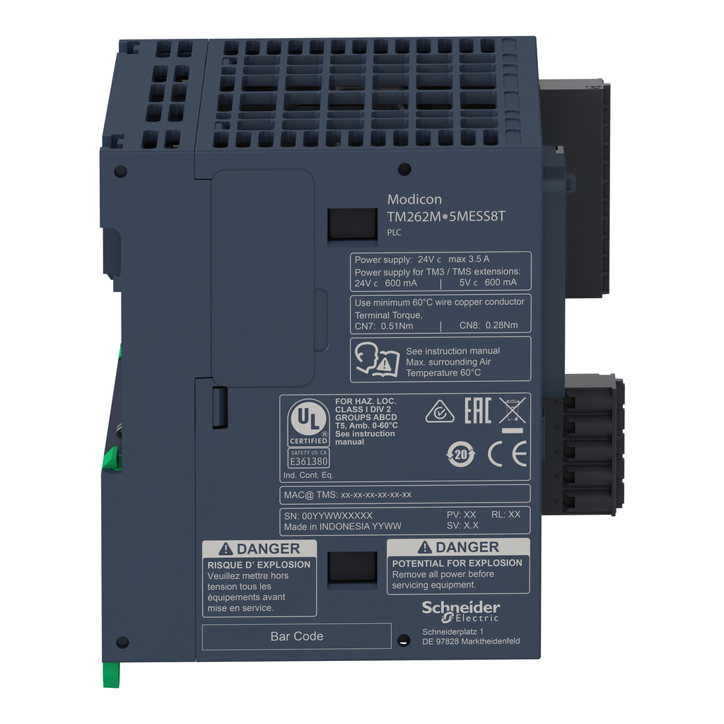 Mayer-DDS-motion controller, Modicon M262, 5ns per instruction, Ethernet, Sercos-2