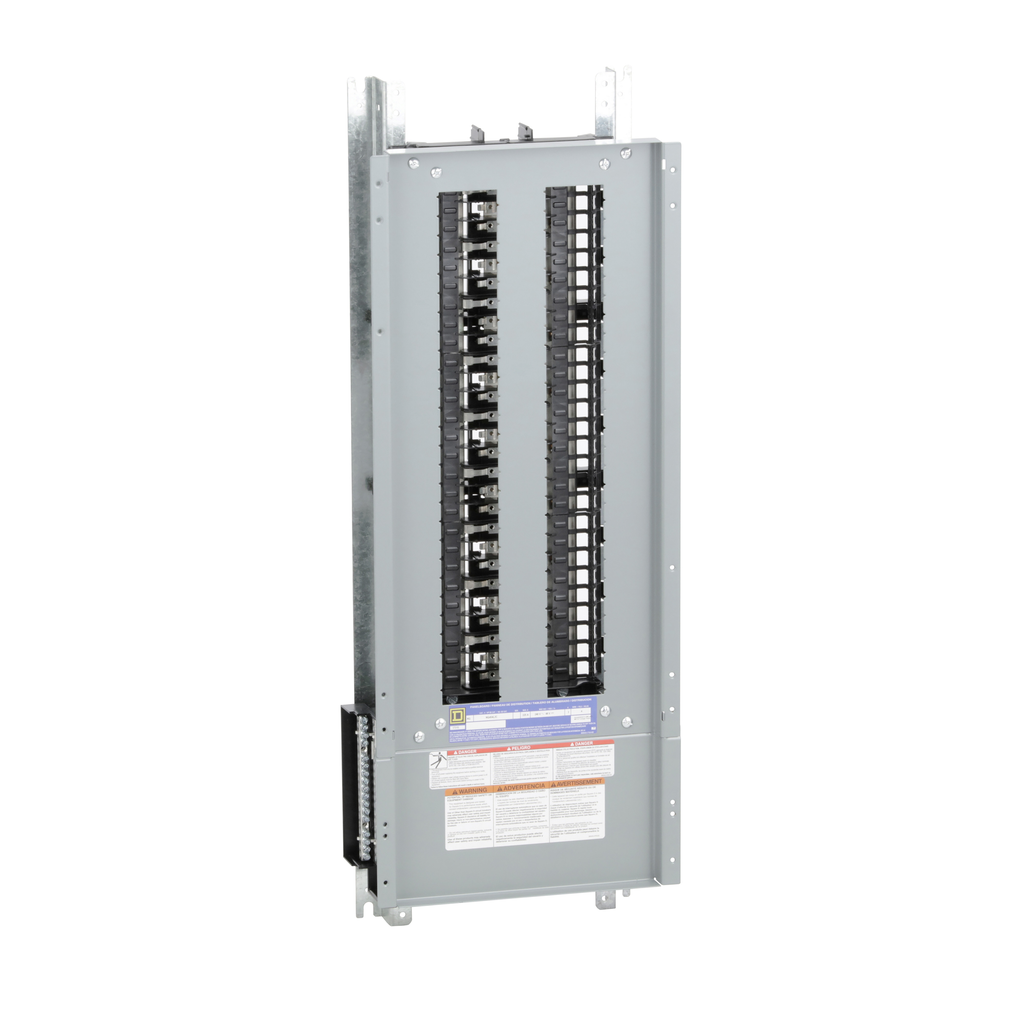 NQ454L2C – Panelboard interior, NQ, main lugs, 225A, Cu bus, 54 pole spaces, 3 phase, 4 wire, 240VAC, 48VDC
