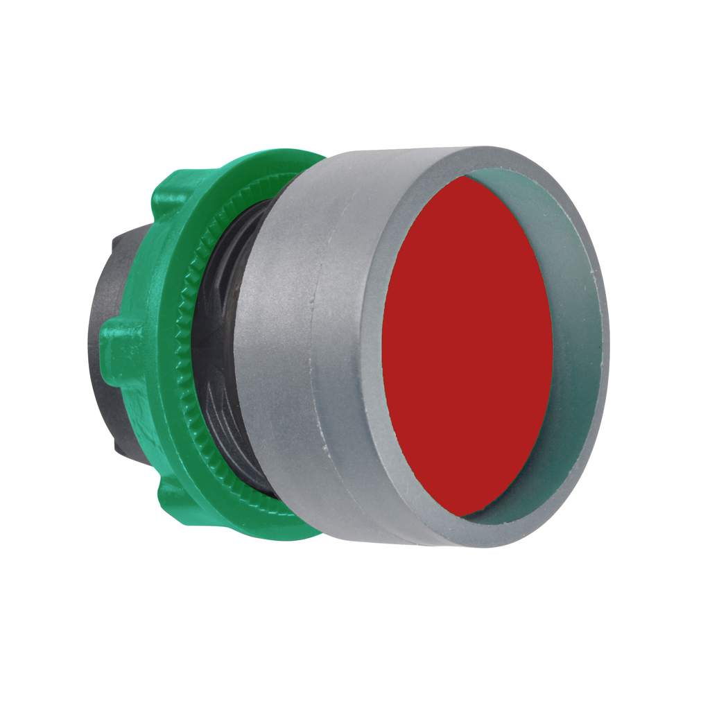 ZB5AA46C0 – Push button head, Harmony XB5, plastic, recessed, red, 22mm, spring return, unmarked, grey bezel