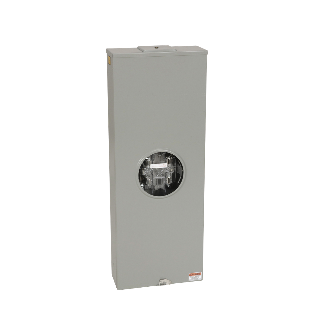 1009788A – Meter socket, ringless, 1 phase, 3 wire, 4 jaws, Series A-L, lever bypass, jaw release