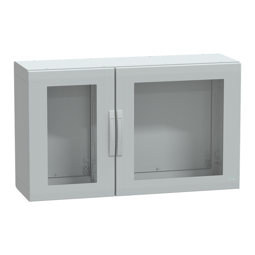 NSYPLA7124TG – Floor standing polyester enclosure, Thalassa PLA, glazed door, completely sealed, 750x1250x420mm, IP65, IK08