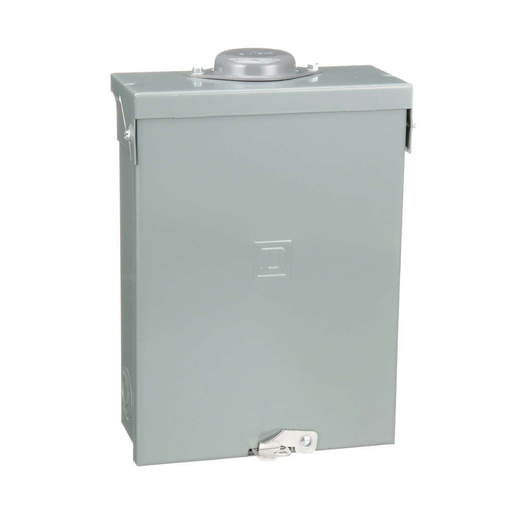 HOM612L100RBCP – Load center, Homeline, 1 phase, 6 spaces, 12 circuits, 100A fixed main lugs, NEMA3R, consumer pack