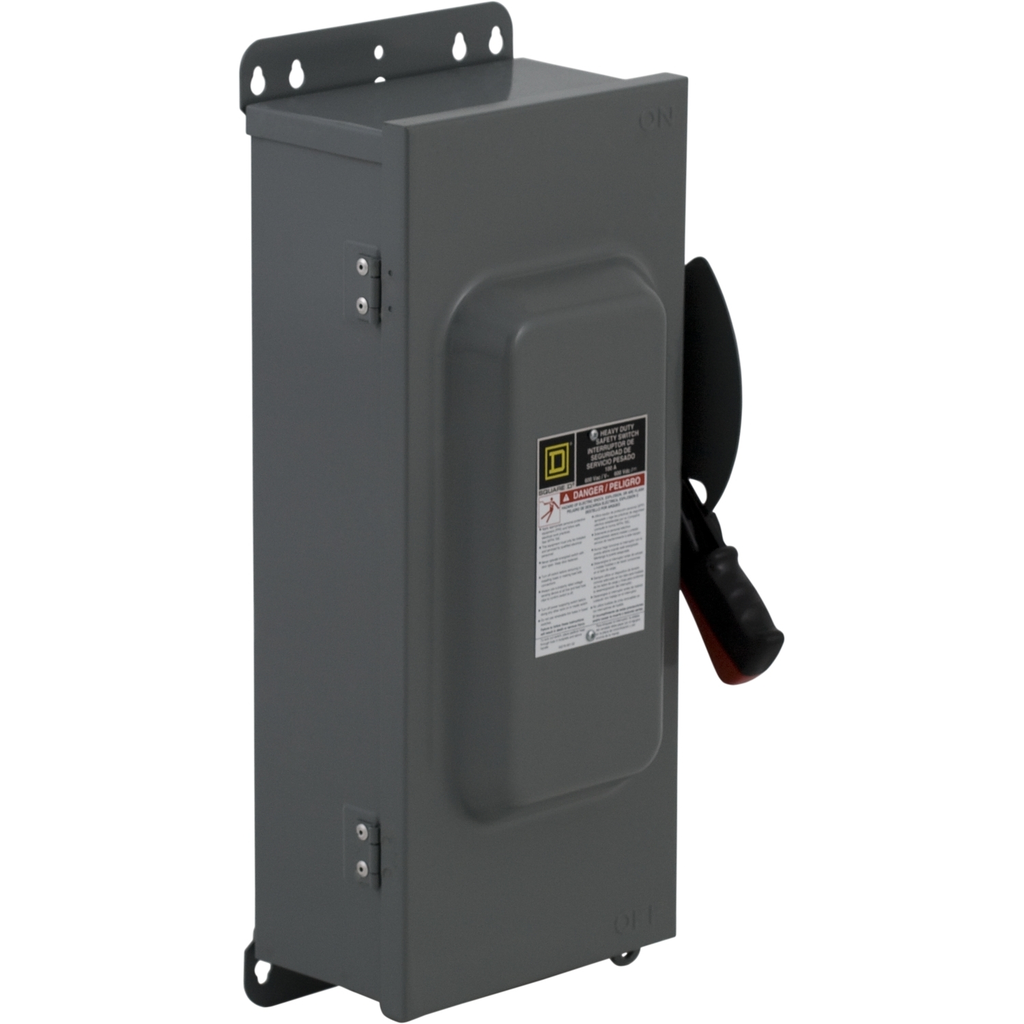 Mayer-DDS-Safety switch, heavy duty, non fusible, 100A, 4 pole, 75hp, 600VAC/DC, NEMA 12-1