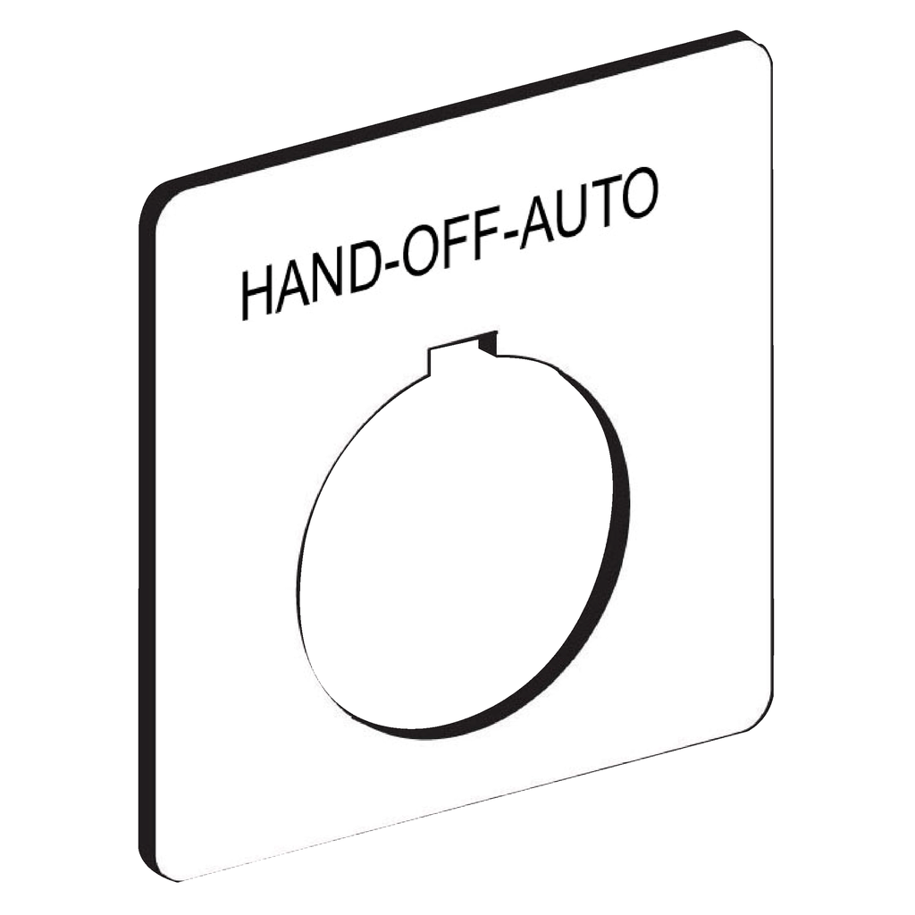 Product image for Square D 9001KN160WP Type K 30 mm Push Button Legend Plate