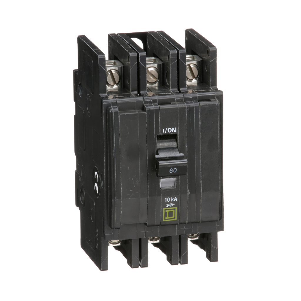 QOU360 – Mini circuit breaker, QOU, 60A, 3 pole, 240VAC, 10kA