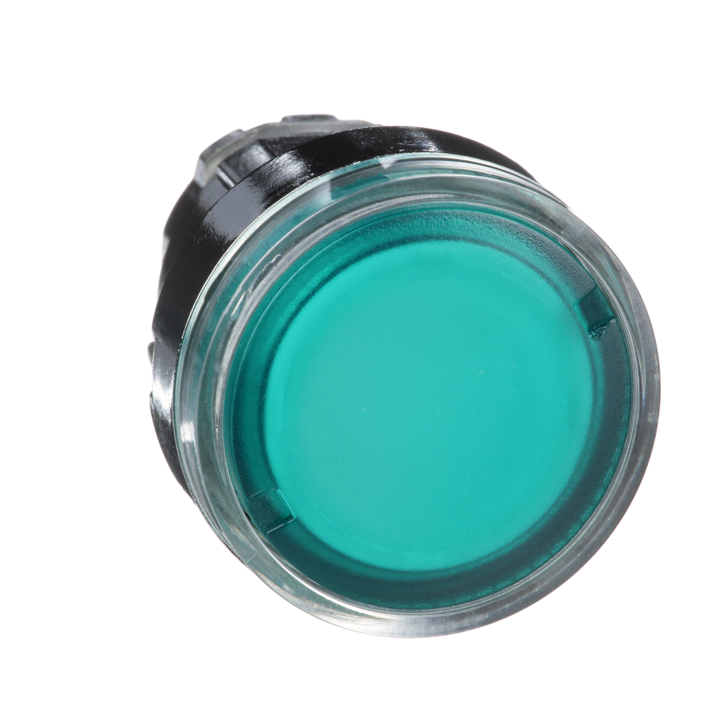 ZB4BW33 – Harmony, 22mm Push Button, illuminated pushbutton head, flush, spring return, green, for BA9s bulb