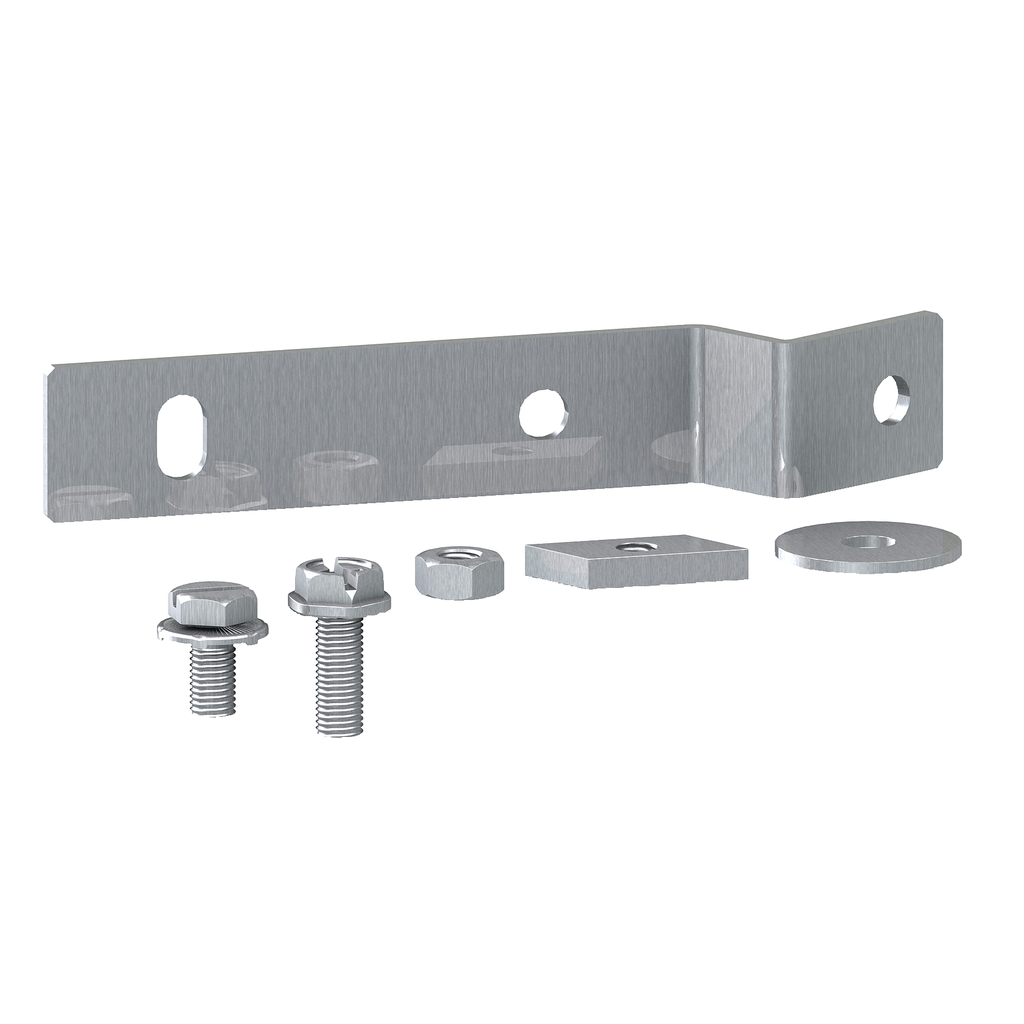 NSYEDCOC – Set of 2 combined fixing brackets for earthing collector bar and DIN rail.