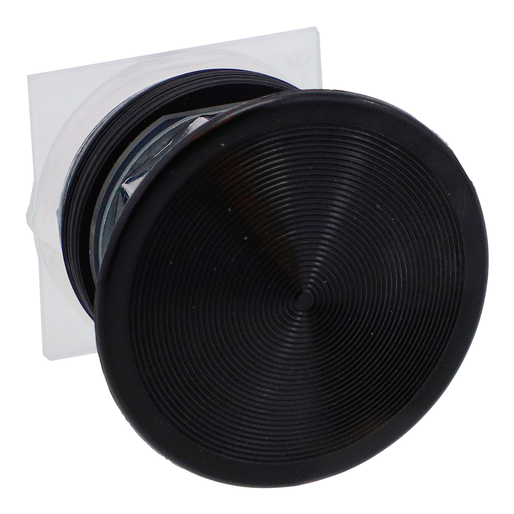 9001KR5B – Push-button head, Harmony 9001K, metal, snap-in plastic mushroom 57mm, black, 30mm, spring return