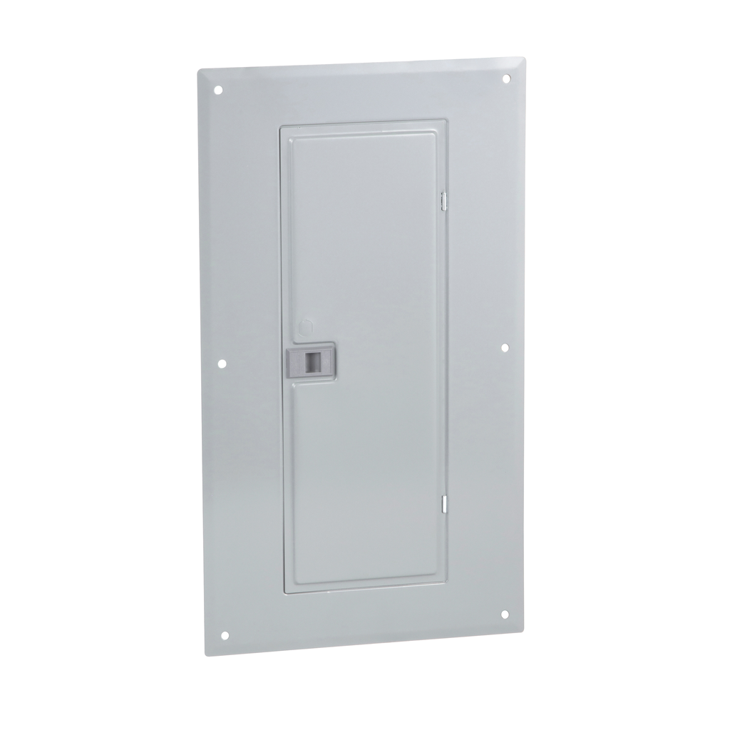 QOC32UF – Replacement cover, QO, for 32 space load center, flush, gray