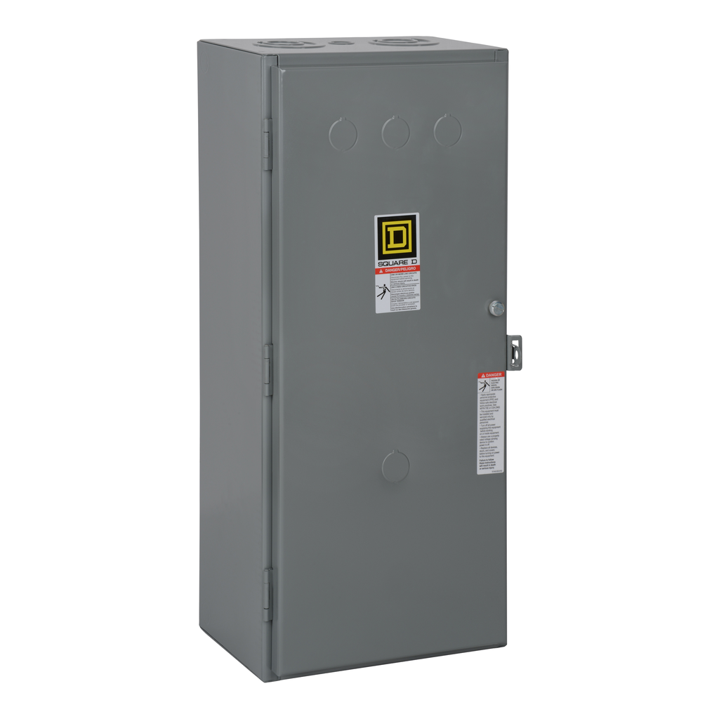 8903SQG2V03 – Contactor, Type S, multipole lighting, electrically held, 100A, 3 pole, 220/240VAC 50/60Hz coil, NEMA 1