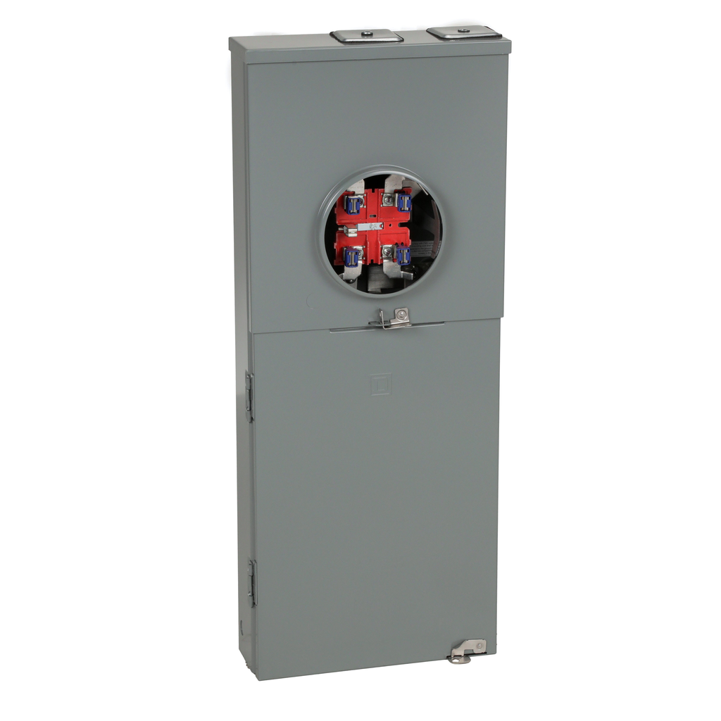 RC816F200CH – Meter mains, Homeline, CSED, ringless socket, 200A, surface mount, maximum 8 spaces, 16 circuits, horn bypass