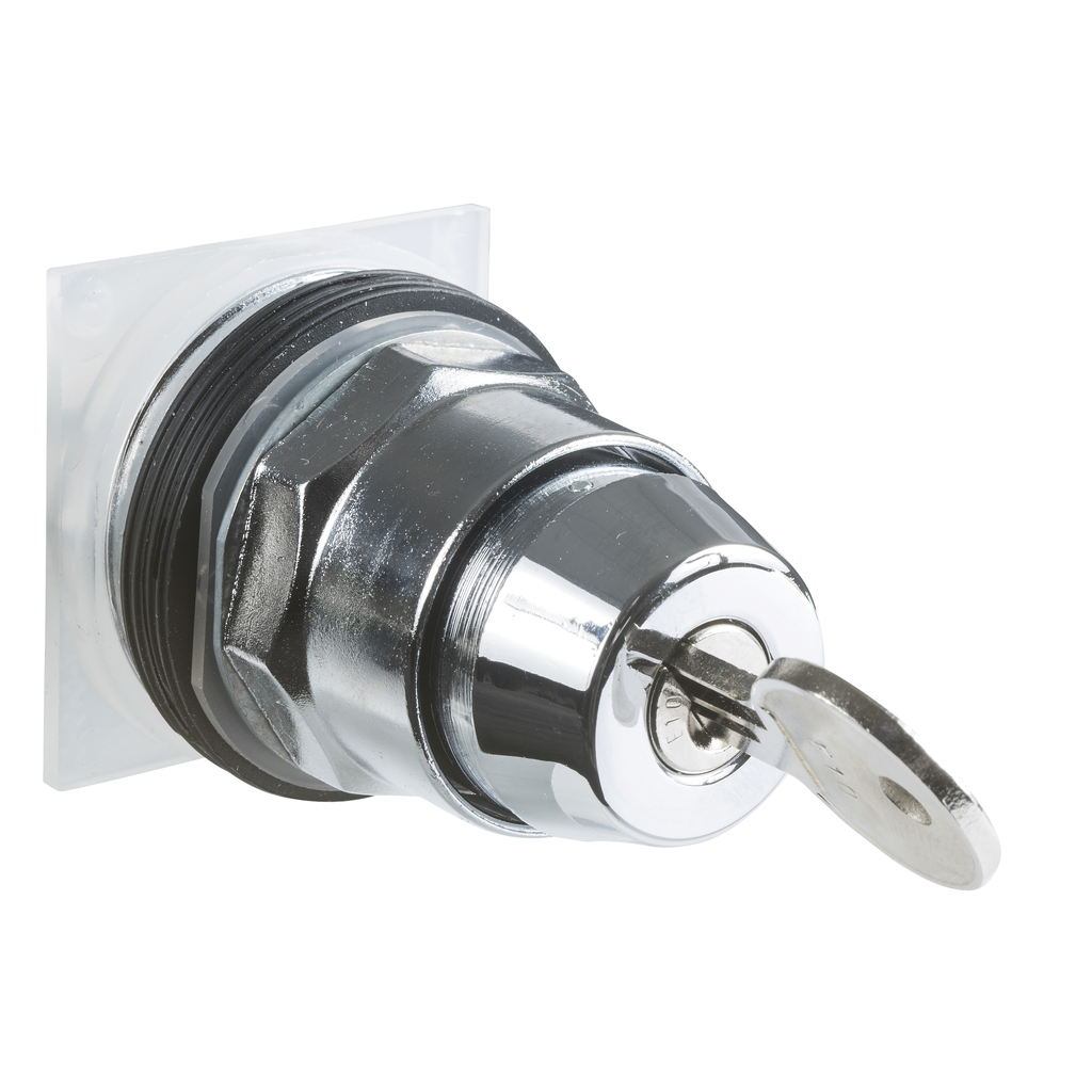 9001KS43K5 – Head for key selector switch, Harmony 9001K, metal, key switch, 30mm, key E10, 3 positions,stay put